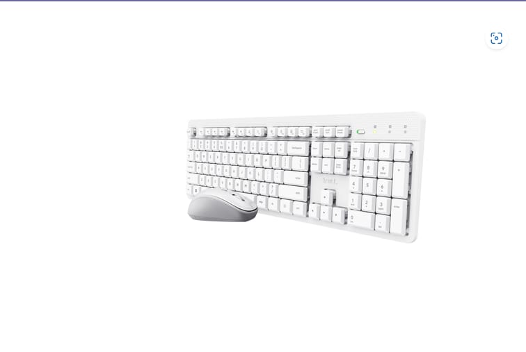 Kit Tastatură Mouse TRUST Ody II Wireless Alb TR-25465
