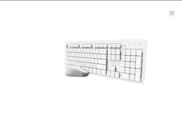 Kit Tastatură Mouse TRUST Ody II Wireless Alb TR-25465