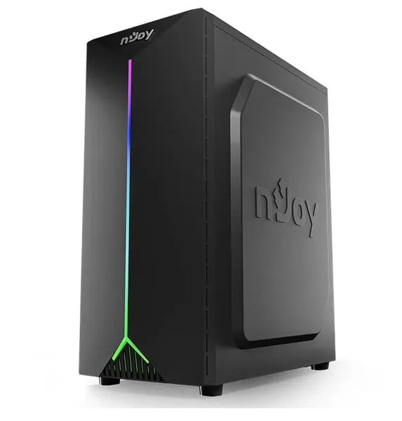 Carcasă PC NJOY ANIL Mid Tower ATX Negru - imagine 2
