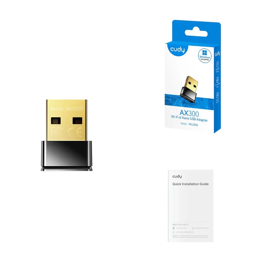 Adaptor Wireless CUDY WU300 Wi-Fi 6 Mesh Single Band - imagine 3