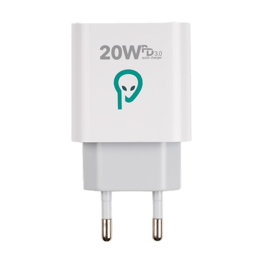 Încărcător rețea SPACER 2x USB Type-C PD 20W - imagine 3