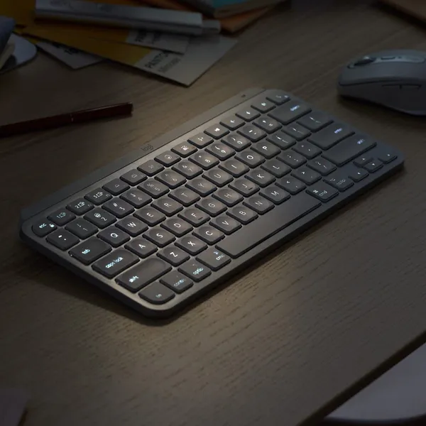 Tastatură LOGITECH MX Keys Mini Wireless Pale Grey 920-010499 - imagine 2