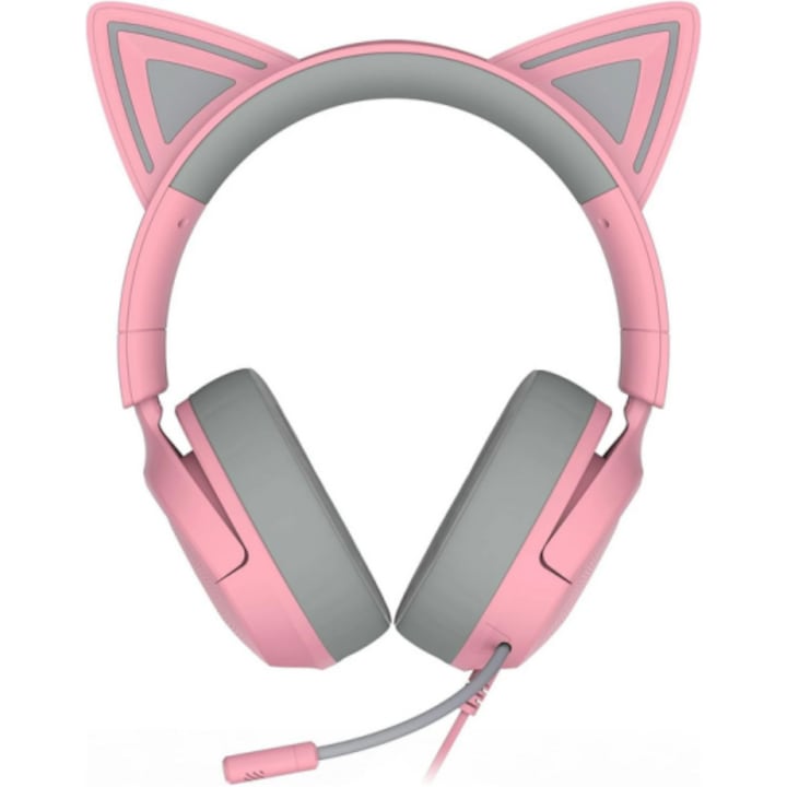 Căști Gaming RAZER Kraken Kitty V3 X Roz - imagine 3