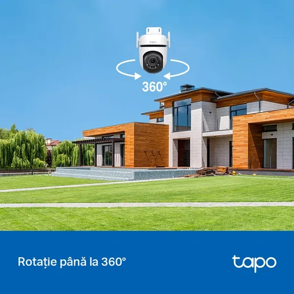 Camera IP Exterior TP-LINK Tapo C520WS 2K QHD 360° IP66 - imagine 6