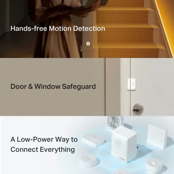 Kit Senzori TP-LINK Tapo T30 cu Hub IoT și Chime - imagine 3