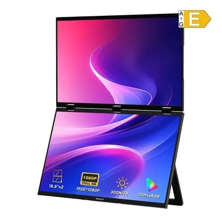 Monitor Portabil Dublu ZEUSLAP Z18W 18 inch Full HD