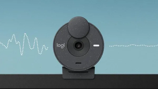 Webcam LOGITECH Brio 300 Full HD Off-White - imagine 2