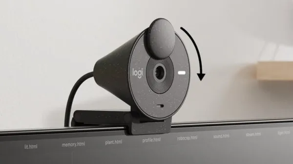 Webcam LOGITECH Brio 300 Full HD Off-White - imagine 3