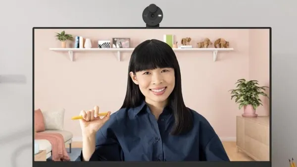 Webcam LOGITECH Brio 300 Full HD Off-White - imagine 4