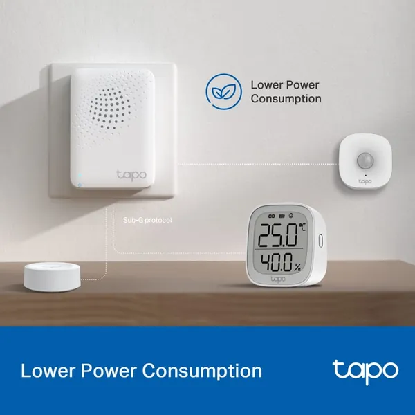 Hub Smart TP-LINK Tapo H100 2.4GHz Difuzor Wireless Alb - imagine 3