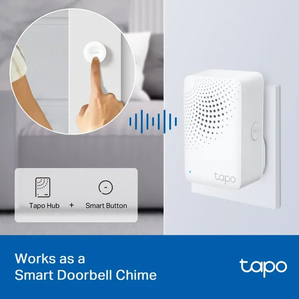Hub Smart TP-LINK Tapo H100 2.4GHz Difuzor Wireless Alb - imagine 7
