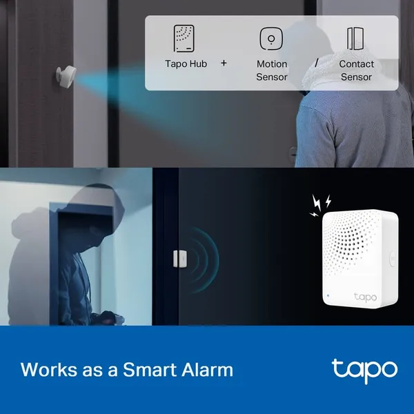 Hub Smart TP-LINK Tapo H100 2.4GHz Difuzor Wireless Alb - imagine 8