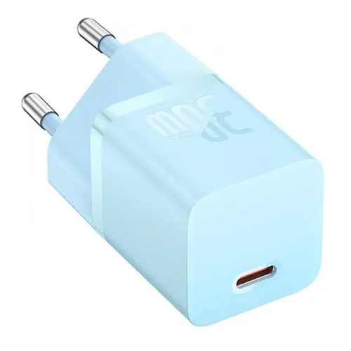 Încărcător Rețea BASEUS Mini GaN5 30W USB-C Albastru CCGN070603 - imagine 2