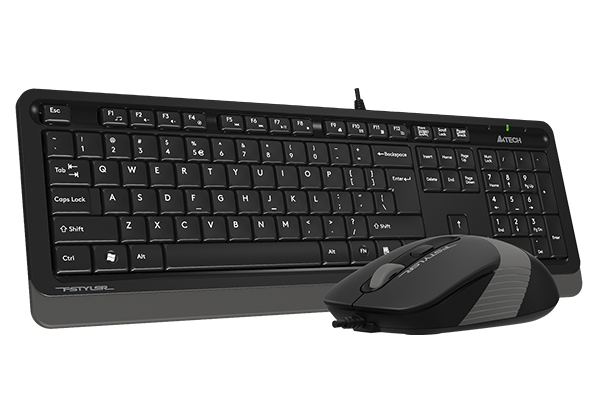Kit Tastatură și Mouse A4TECH Fstyler FM10+FK10, cu fir, USB, Gri - imagine 3
