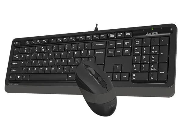 Kit Tastatură și Mouse A4TECH Fstyler FM10+FK10 cu Fir USB Gri - imagine 4
