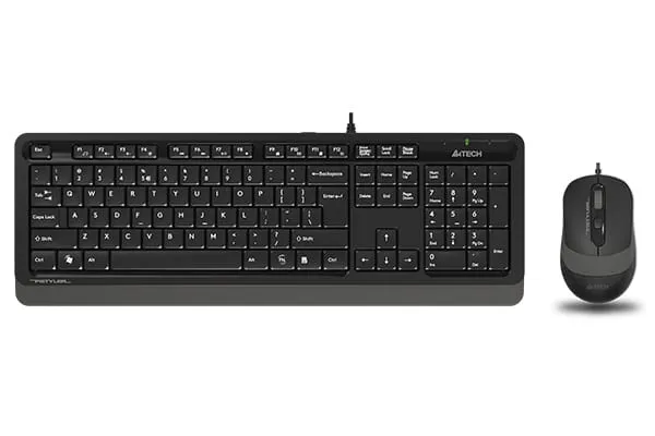 Kit Tastatură și Mouse A4TECH Fstyler FM10+FK10 cu Fir USB Gri - imagine 5