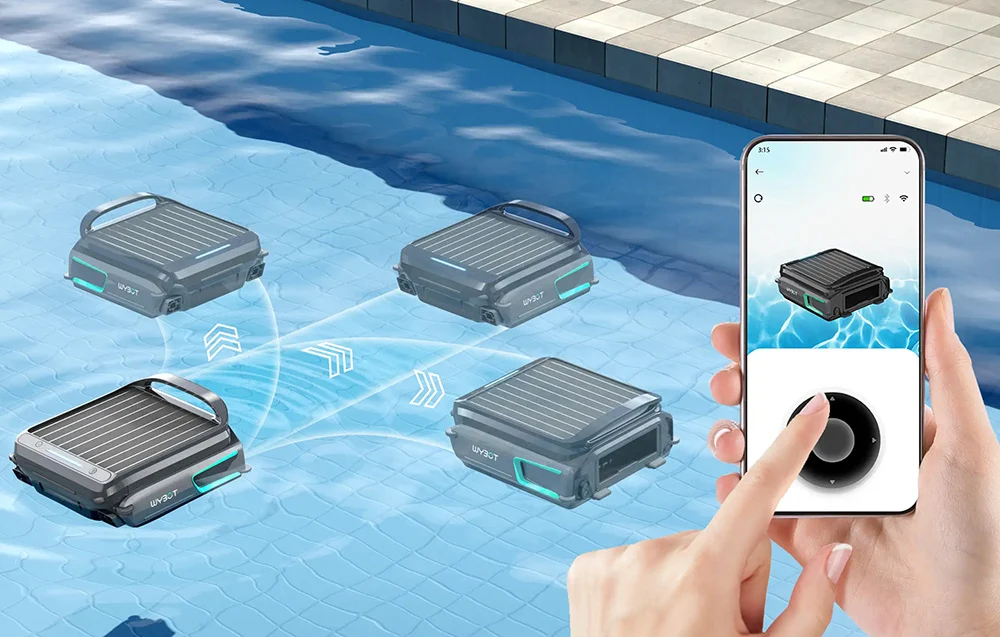 Robot Curățare Piscină WYBOT F1 Wireless Solar - imagine 7