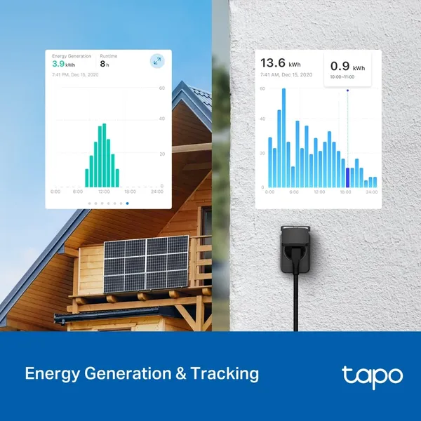 Priză inteligentă TP-LINK Tapo P410M Wi-Fi Exterior Matter IP54 - imagine 4