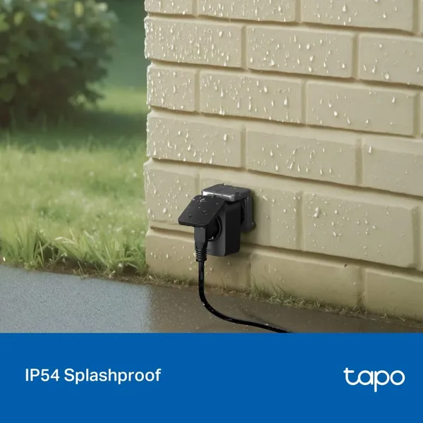 Priză inteligentă TP-LINK Tapo P410M Wi-Fi Exterior Matter IP54 - imagine 6