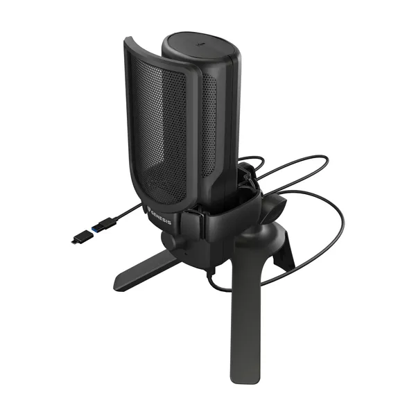 Microfon GENESIS Radium 250 Condenser USB-C Cardioid Negru - imagine 4
