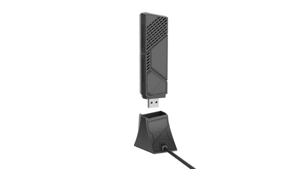 Adaptor WiFi ASUS USB-BE92 BE6500 WiFi 7 Tri-band 6 GHz - imagine 8
