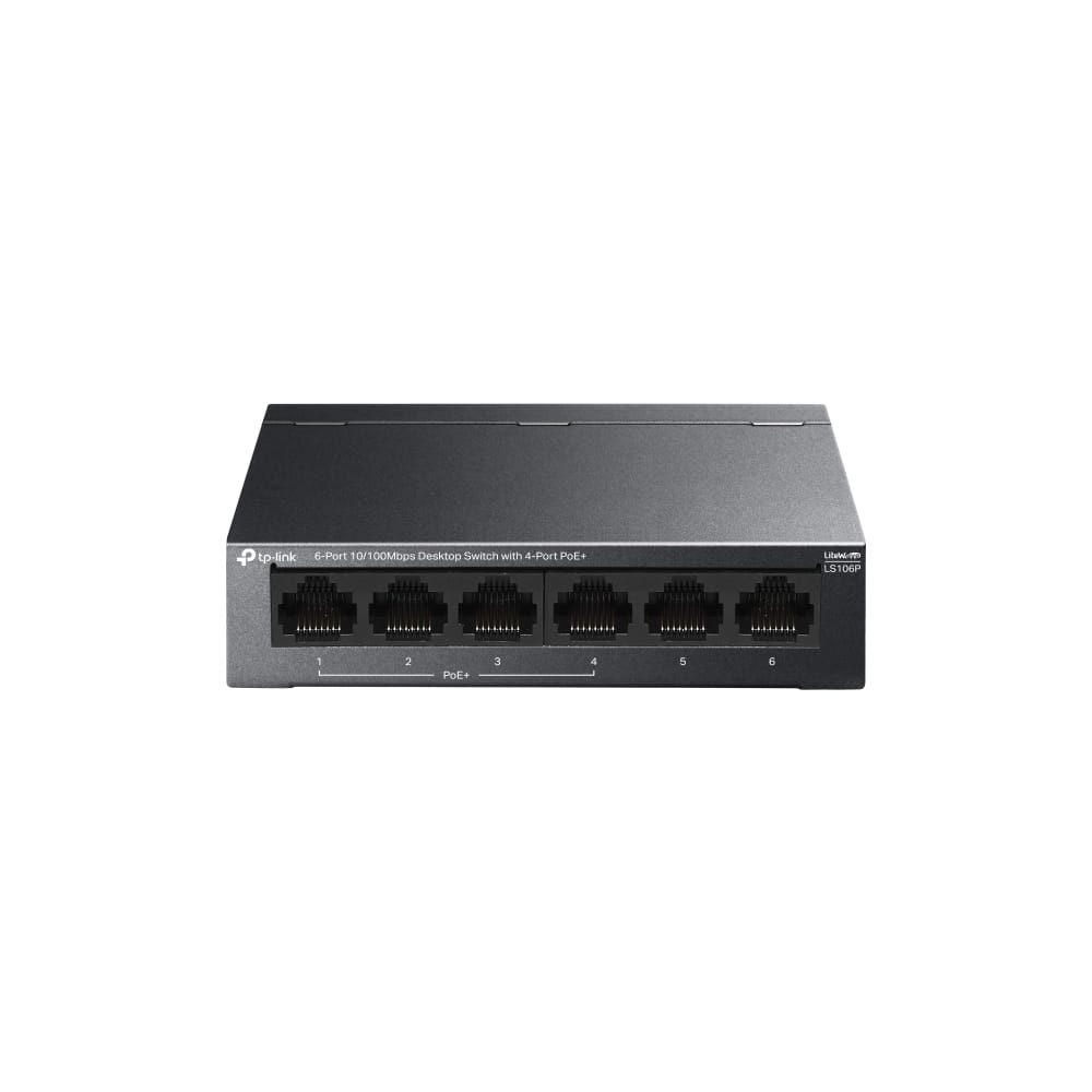 Switch TP-LINK LS106P 6-Porturi 10/100Mbps cu 4-Port PoE+