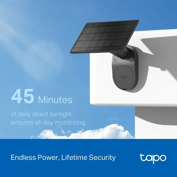Cameră de securitate TP-LINK Tapo C411 KIT, 2K, cu panou solar - imagine 4