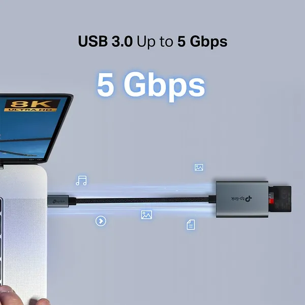 Cititor Carduri TP-LINK UA440C UHS-II USB-C 3.0 - imagine 5