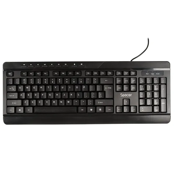 Kit Tastatură și Mouse SPACER Spaceer 104+9 taste 1600dpi Negru - imagine 3