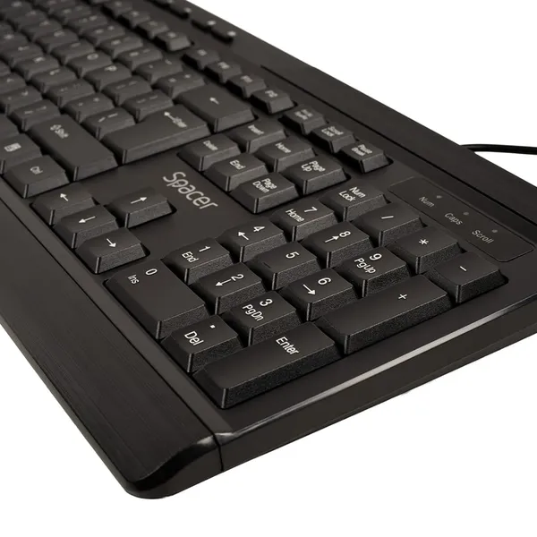 Kit Tastatură și Mouse SPACER Spaceer 104+9 taste 1600dpi Negru - imagine 4