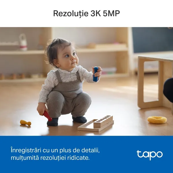 Cameră Supraveghere TP-LINK Tapo C230 Pan/Tilt Wi-Fi 5MP - imagine 4