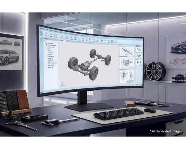 Monitor SAMSUNG LS40H850TAUXEN 40 Inch Curbat 1000R 144Hz - imagine 14
