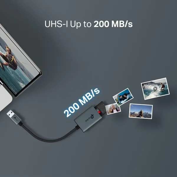 Adaptor TP-LINK UA430 USB Type-A SD/TF 3.0 104MBps - imagine 7