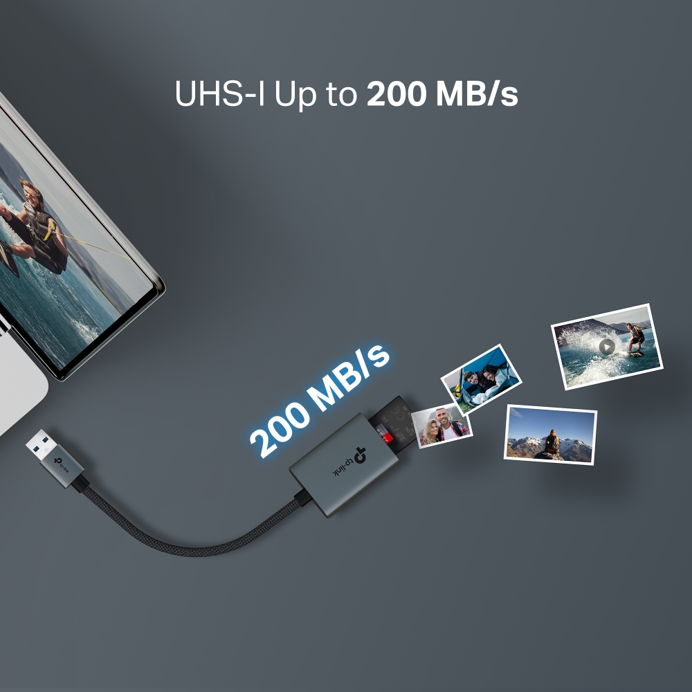 Adaptor TP-LINK USB Type-A SD/TF 3.0 104MBps UA430 - imagine 7