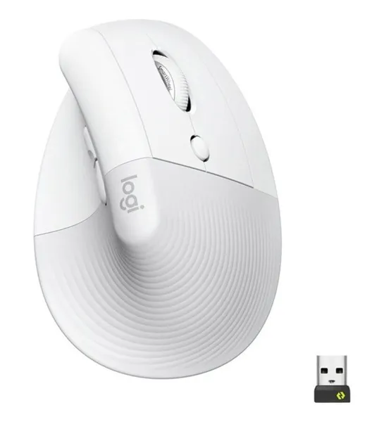 Mouse Vertical Ergonomic LOGITECH Lift Off-White/Pale Grey 910-006475 - imagine 3
