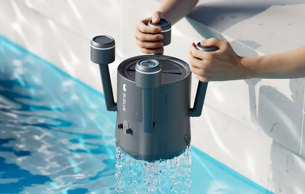 Robot curățare piscine BUBLUE F10 wireless 50m² - imagine 3