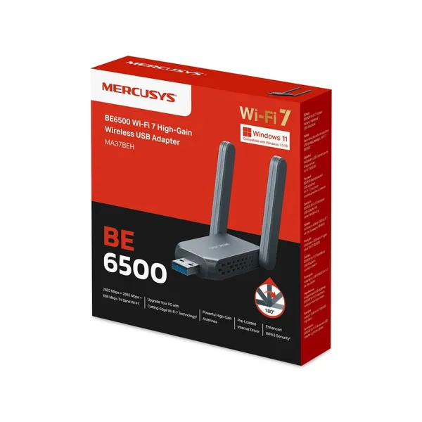 Adapter Wi-Fi MERCUSYS BE6500 USB 3.0 - imagine 12