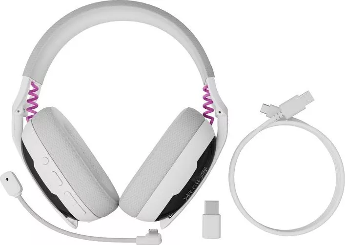Căști Wireless FURY Fukiya F6 USB-C Stereo 40h Alb - imagine 4