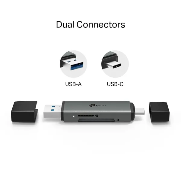 Cititor Carduri TP-LINK UA430D USB 3.0 Type-C Type-A SD microSD - imagine 3