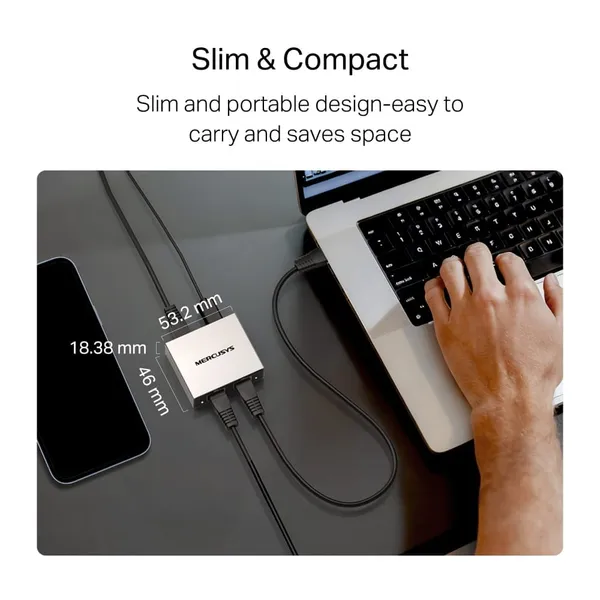 Splitter Ethernet MERCUSYS MEH25 Gigabit - imagine 10