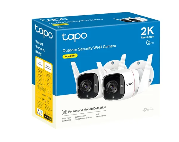 Set 2 Camere Supraveghere TP-LINK Tapo C310P2 Exterior 2K 3MP Wi-Fi - imagine 8