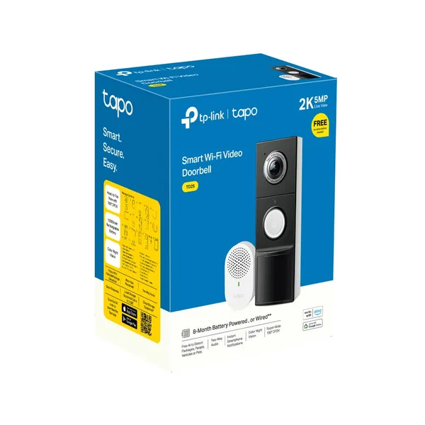 Sonerie video TP-LINK Tapo D235 cu baterie - imagine 5
