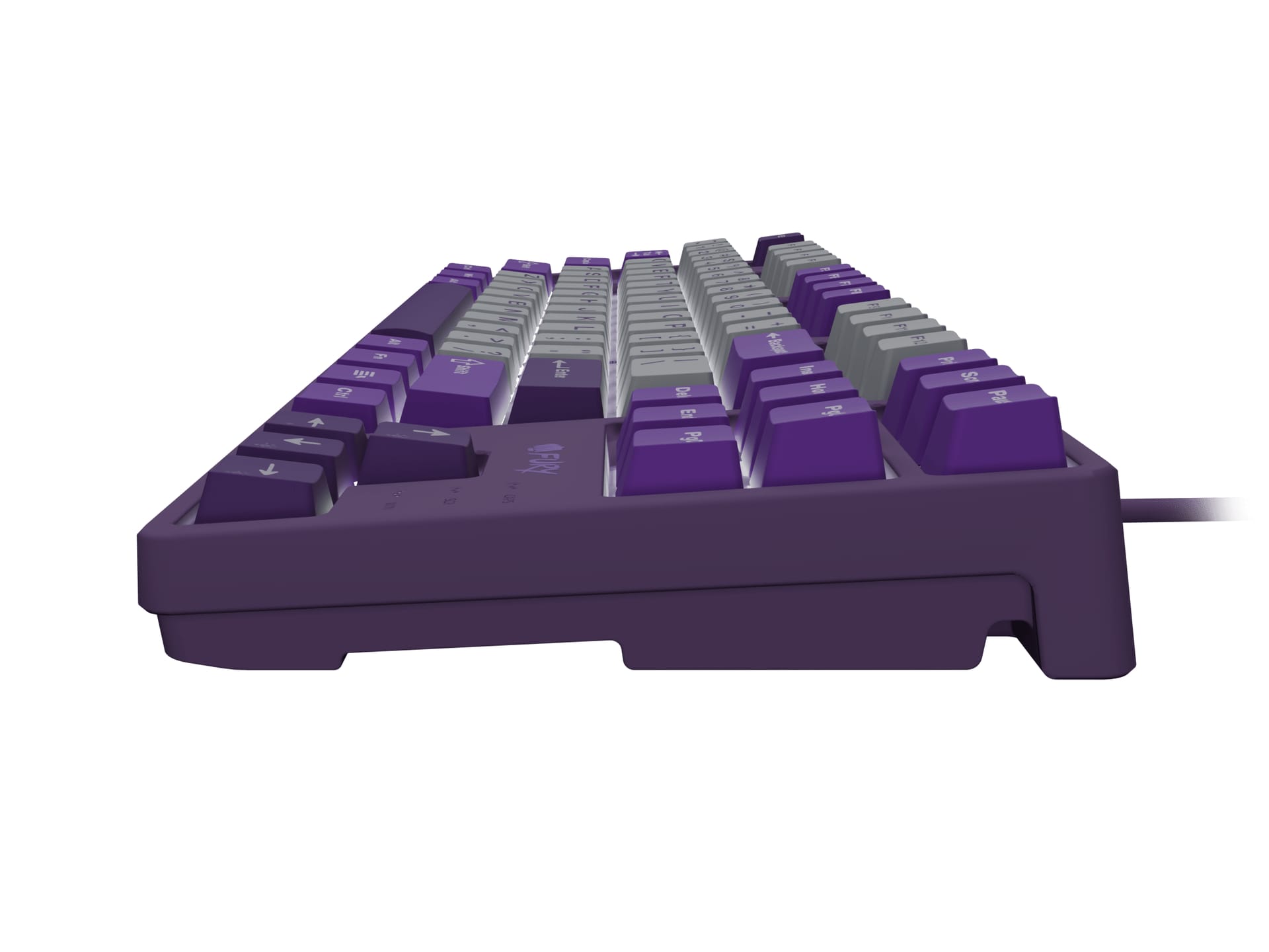 Tastatură Mecanică FURY Kanabo K2 Gaming TKL USB Gri-Violet - imagine 4
