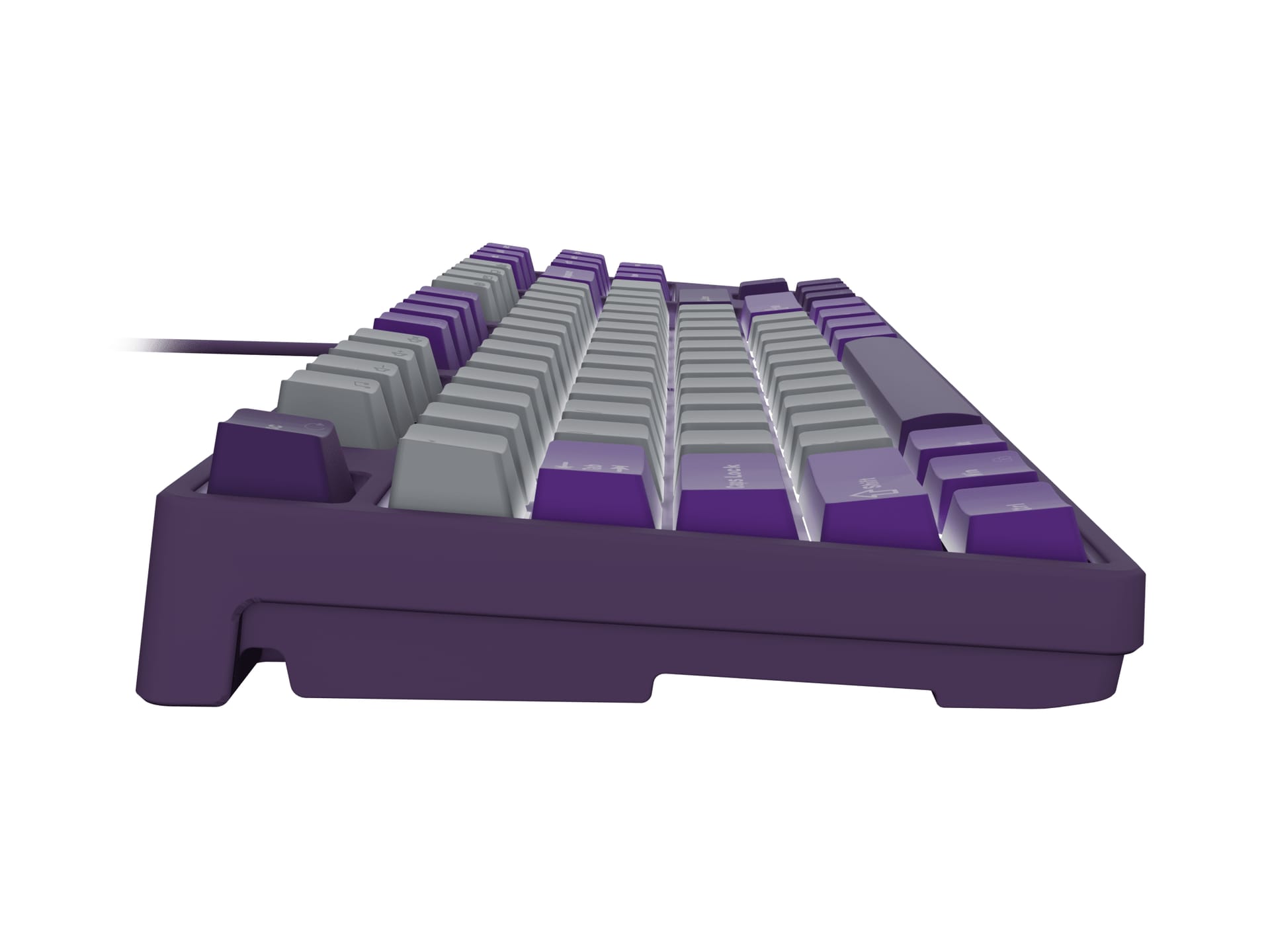 Tastatură Mecanică FURY Kanabo K2 Gaming TKL USB Gri-Violet - imagine 5