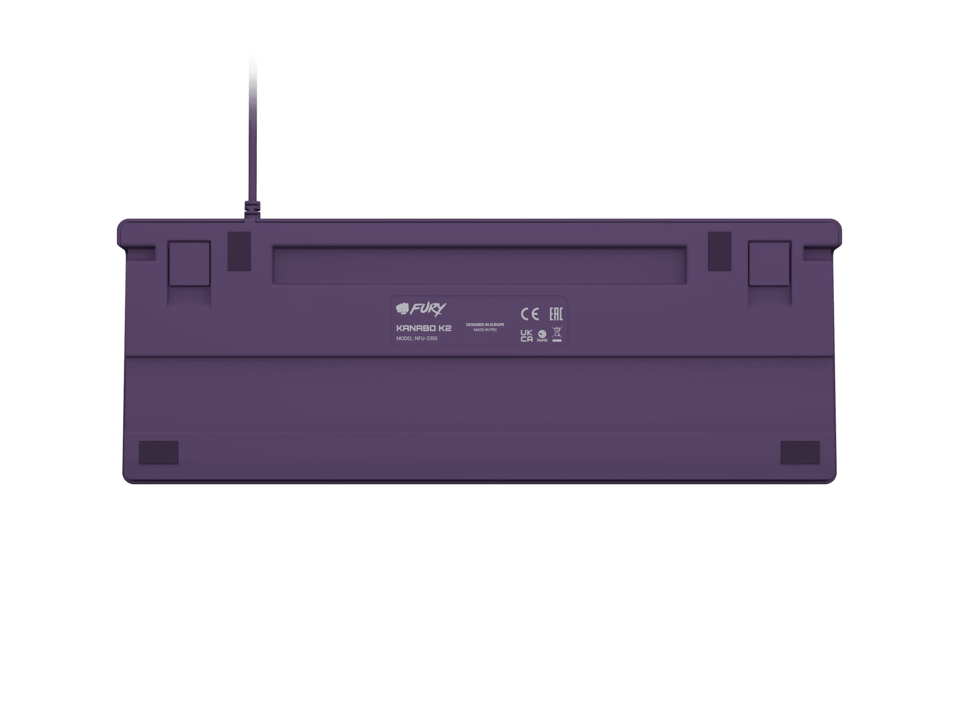 Tastatură Mecanică FURY Kanabo K2 Gaming TKL USB Gri-Violet - imagine 6