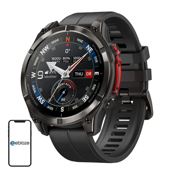 Ceas Inteligent ZEBLAZE Stratos 4 Pro Negru - imagine 2