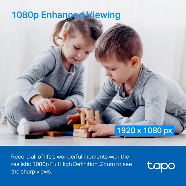 Set 2 Camere de Supraveghere TP-LINK Tapo C200 Pan/Tilt 1080P - imagine 3