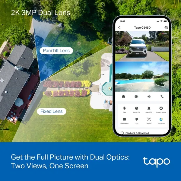 Cameră de supraveghere TP-LINK Tapo C545D Exterior Obiectiv Dual Pan/Tilt - imagine 4