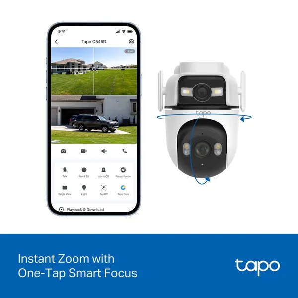 Cameră de supraveghere TP-LINK Tapo C545D Exterior Obiectiv Dual Pan/Tilt - imagine 8
