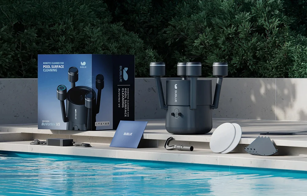 Robot curățare piscine BUBLUE F10 wireless 50m² - imagine 8